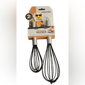 WHISKS SILVER/Black Coating 2 Piece